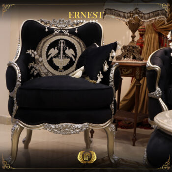 Handmade Ernest Black Silver Chair