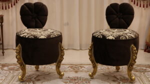 Handmade Norco Brown Gold Stool