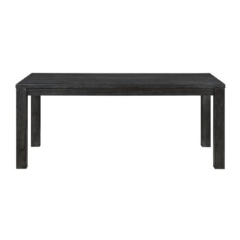 Wire brushed antiqued black Orem Collection Dining Table By Homelegance