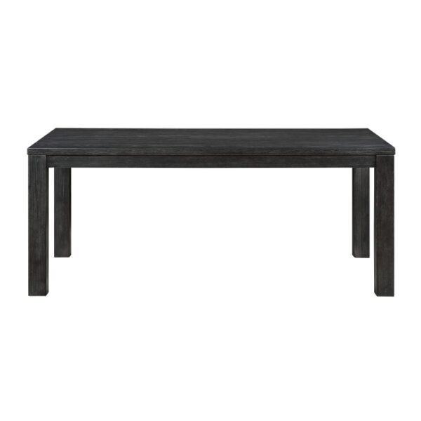Wire brushed antiqued black Orem Collection Dining Table By Homelegance 7