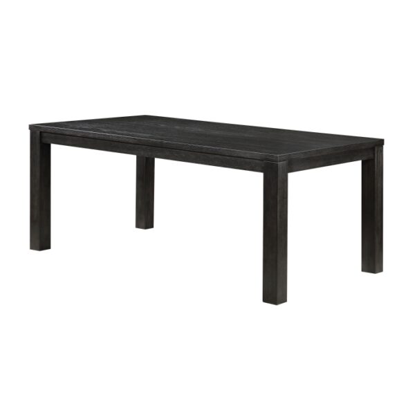 Wire brushed antiqued black Orem Collection Dining Table By Homelegance 8