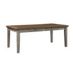 Cherry and gray Tigard Collection Dining Table By Homelegance 20