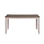 Grayish white and Brown Ithaca Collection Dining Table By Homelegance 11