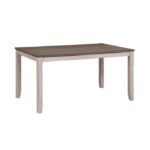 Grayish white and Brown Ithaca Collection Dining Table By Homelegance 12