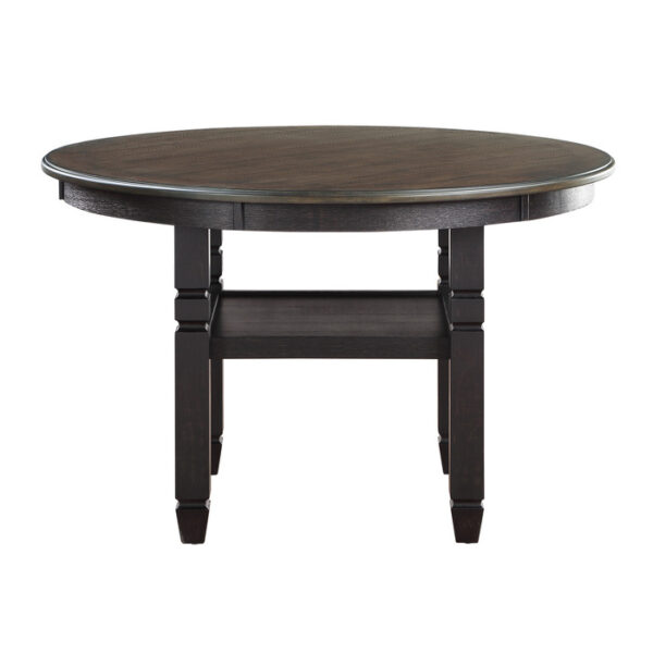 Brown and black Asher Collection Dining Table By Homelegance 9
