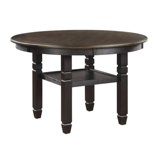 Brown and black Asher Collection Dining Table By Homelegance 10
