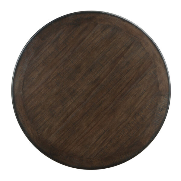 Brown and black Asher Collection Dining Table By Homelegance 11