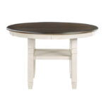 Brown and antique white Asher Collection Dining Table By Homelegance Dining Room Furniture Mobilia Cleopatra 13 Brown and antique white Asher Collection Dining Table By Homelegance 13