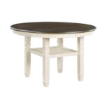 Brown and antique white Asher Collection Dining Table By Homelegance Dining Room Furniture Mobilia Cleopatra 14 Brown and antique white Asher Collection Dining Table By Homelegance 14