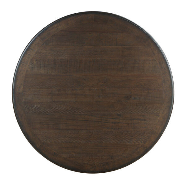 Brown and antique white Asher Collection Dining Table By Homelegance 10