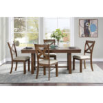 Brown Bonner Collection Dining Table By Homelegance Dining Room Furniture Mobilia Cleopatra 14 Brown Bonner Collection Dining Table By Homelegance 14
