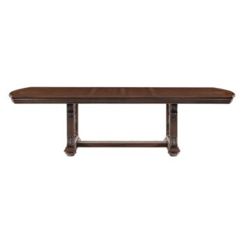 Dark Oak Bergen Collection Dining Table By Homelegance