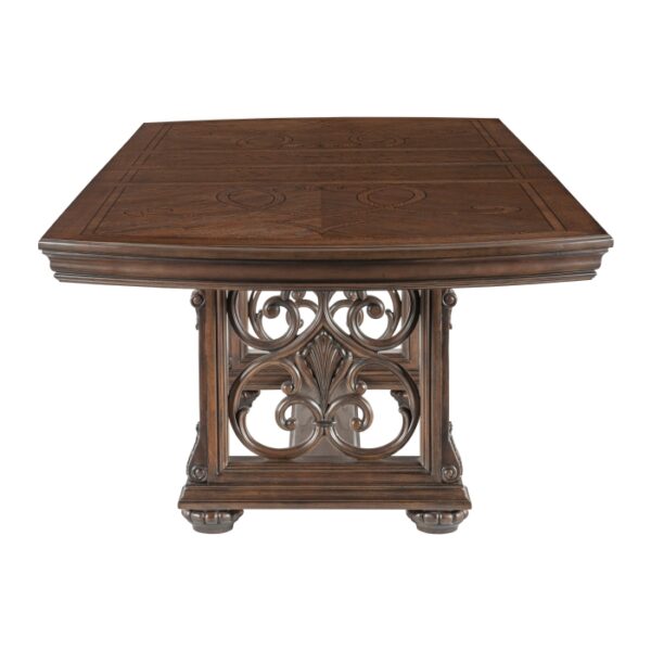 Dark Oak Bergen Collection Dining Table By Homelegance 13