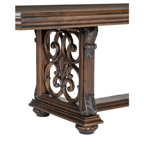 Dark Oak Bergen Collection Dining Table By Homelegance 15