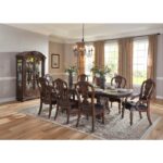 Dark Oak Bergen Collection Dining Table By Homelegance Dining Room Furniture Mobilia Cleopatra 24 Dark Oak Bergen Collection Dining Table By Homelegance 24