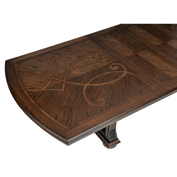 Dark Oak Bergen Collection Dining Table By Homelegance 17