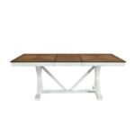 Oak and White Brunson Collection Dining Table By Homelegance 15