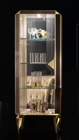 Diamante 1-Door Glass Cabinet