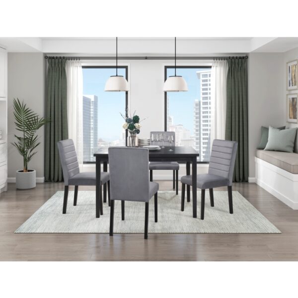 Black Andreas Collection Dining Table By Homelegance 11