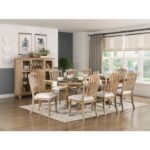 Wheat Weatherford Collection Dining Table By Homelegance Dining Room Furniture Mobilia Cleopatra 14 Wheat Weatherford Collection Dining Table By Homelegance 14
