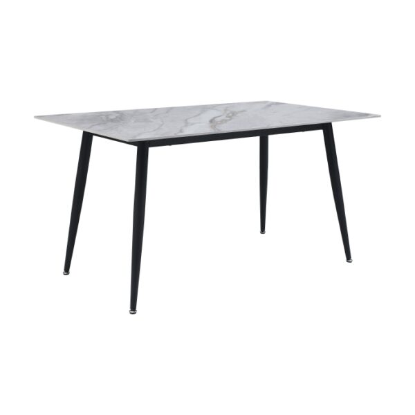 Black Metal Salerno Collection Dining Table By Homelegance 6