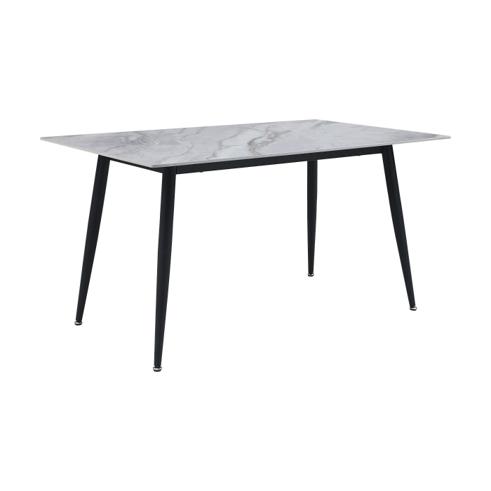Black Metal Salerno Collection Dining Table By Homelegance