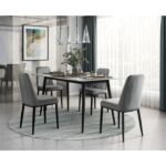 Black Metal Salerno Collection Dining Table By Homelegance Dining Room Furniture Mobilia Cleopatra 10 Black Metal Salerno Collection Dining Table By Homelegance 10