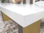 Carla Rectangular Dining Table with Cultured Carrara Marble Top White and Gold 106651 By Coaster Furniture 27