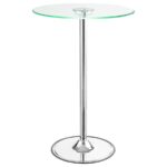 Thea LED Bar Table Chrome and Clear 122400 By Coaster Furniture Bar & Stool Mobilia Cleopatra 16 Thea LED Bar Table Chrome and Clear 122400 By Coaster Furniture 16