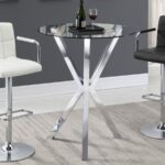 Denali Round Glass Top Bar Table Chrome 100186 By Coaster Furniture Bar & Stool Mobilia Cleopatra 11 Denali Round Glass Top Bar Table Chrome 100186 By Coaster Furniture 11
