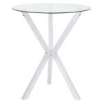 Denali Round Glass Top Bar Table Chrome 100186 By Coaster Furniture Bar & Stool Mobilia Cleopatra 12 Denali Round Glass Top Bar Table Chrome 100186 By Coaster Furniture 12