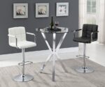 Denali Round Glass Top Bar Table Chrome 100186 By Coaster Furniture Bar & Stool Mobilia Cleopatra 13 Denali Round Glass Top Bar Table Chrome 100186 By Coaster Furniture 13