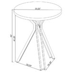 Edgerton Round Wood Top Bar Table Dark Oak and Chrome 183131 By Coaster Furniture Bar & Stool Mobilia Cleopatra 23 Edgerton Round Wood Top Bar Table Dark Oak and Chrome 183131 By Coaster Furniture 23