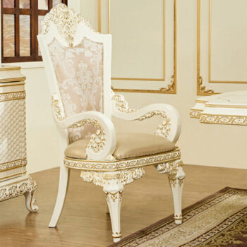 Arm Chair Dining Leather HD-1882 By Homey Design