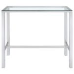 Tolbert Bar Table with Glass Top Chrome 104873 By Coaster Furniture Bar & Stool Mobilia Cleopatra 17 Tolbert Bar Table with Glass Top Chrome 104873 By Coaster Furniture 17
