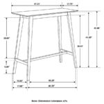 Finnick Rectangular Bar Table Walnut 101436 By Coaster Furniture Bar & Stool Mobilia Cleopatra 11 Finnick Rectangular Bar Table Walnut 101436 By Coaster Furniture 11