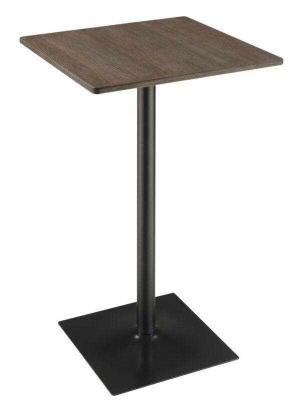 Cavalier Square Bar Table Dark Elm and Matte Black 100730 By Coaster Furniture 8