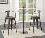 Cavalier Square Bar Table Dark Elm and Matte Black 100730 By Coaster Furniture Bar & Stool Mobilia Cleopatra 14 Cavalier Square Bar Table Dark Elm and Matte Black 100730 By Coaster Furniture 14