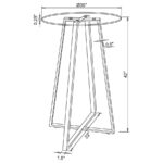 Zanella Glass Top Bar Table Chrome 100026 By Coaster Furniture Bar & Stool Mobilia Cleopatra 11 Zanella Glass Top Bar Table Chrome 100026 By Coaster Furniture 11