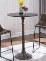 Oswego Round Bar Table Dark Russet and Bronze 100064 By Coaster Furniture Bar & Stool Mobilia Cleopatra 13 Oswego Round Bar Table Dark Russet and Bronze 100064 By Coaster Furniture 13