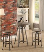 Bartlett Adjustable Swivel Bar Table Brushed Nutmeg 101811 By Coaster Furniture Bar & Stool Mobilia Cleopatra 13 Bartlett Adjustable Swivel Bar Table Brushed Nutmeg 101811 By Coaster Furniture 13