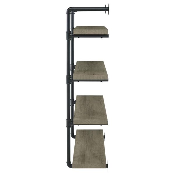 Elmcrest 40-inch Wall Shelf Black and Gray Driftwood 804427 By Coaster Furniture 8