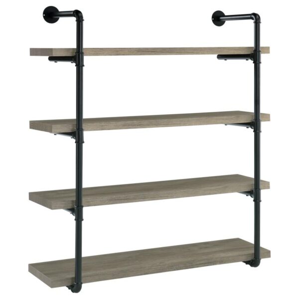 Elmcrest 40-inch Wall Shelf Black and Gray Driftwood 804427 By Coaster Furniture 10