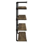 Elmcrest 40-inch Wall Shelf Black and Rustic Oak 804417 By Coaster Furniture Home Office Mobilia Cleopatra 17 Elmcrest 40-inch Wall Shelf Black and Rustic Oak 804417 By Coaster Furniture 17