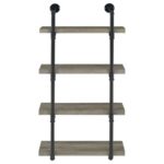Elmcrest 24-inch Wall Shelf Black and Grey Driftwood 804416 By Coaster Furniture Home Office Mobilia Cleopatra 20 Elmcrest 24-inch Wall Shelf Black and Grey Driftwood 804416 By Coaster Furniture 20