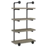 Elmcrest 24-inch Wall Shelf Black and Grey Driftwood 804416 By Coaster Furniture Home Office Mobilia Cleopatra 21 Elmcrest 24-inch Wall Shelf Black and Grey Driftwood 804416 By Coaster Furniture 21