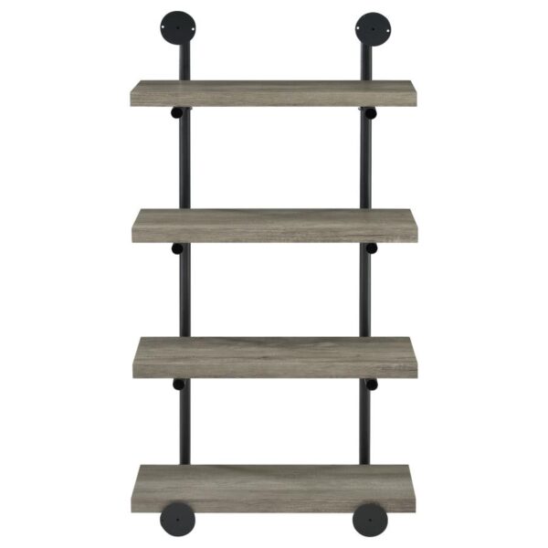 Elmcrest 24-inch Wall Shelf Black and Grey Driftwood 804416 By Coaster Furniture 14