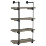 Elmcrest 24-inch Wall Shelf Black and Grey Driftwood 804416 By Coaster Furniture Home Office Mobilia Cleopatra 24 Elmcrest 24-inch Wall Shelf Black and Grey Driftwood 804416 By Coaster Furniture 24