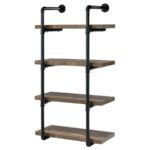 Elmcrest 24-inch Wall Shelf Black and Rustic Oak 804426 By Coaster Furniture Home Office Mobilia Cleopatra 20 Elmcrest 24-inch Wall Shelf Black and Rustic Oak 804426 By Coaster Furniture 20