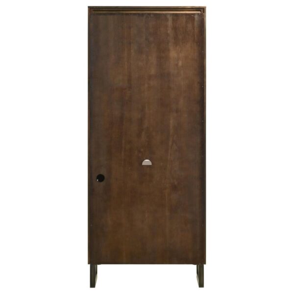 Marshall 5-shelf Bookcase With Storage Cabinet Dark Walnut and Gunmetal 881296 By Coaster Furniture 19